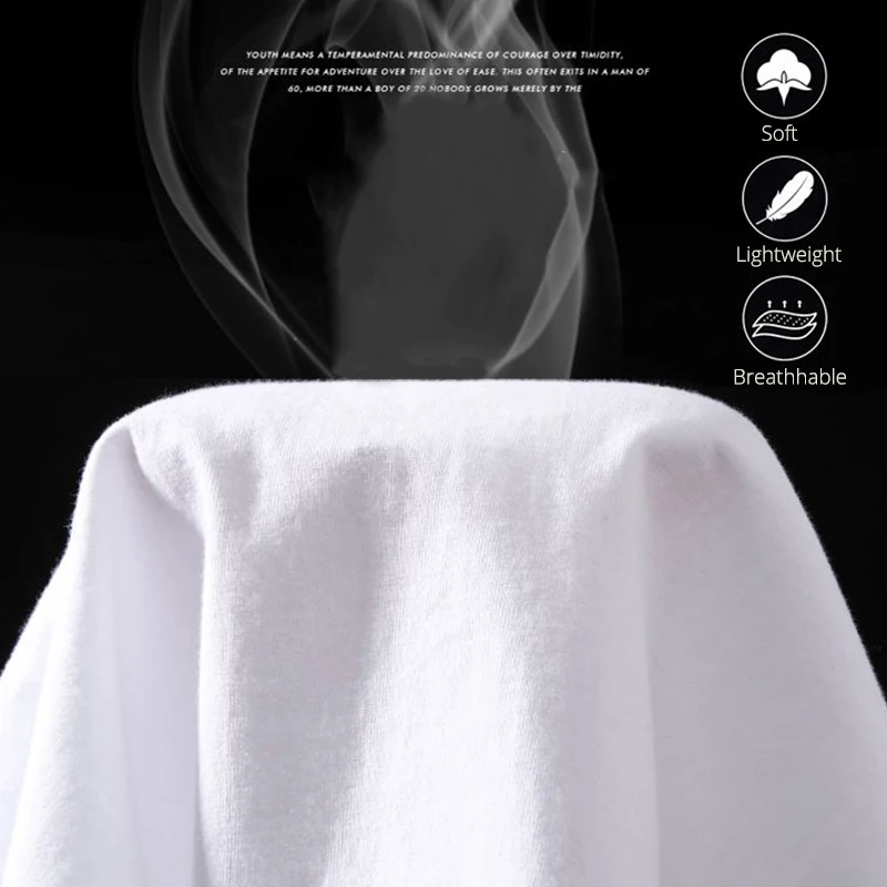 Summer Casual 100% Cotton Regular-Fit Women Crew Neck Basic White T-Shirts - Image 2