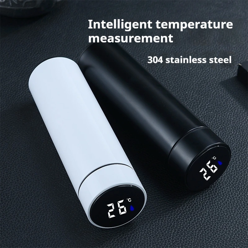 500ML Sports Water Cup Intelligent Temperature Thermos Bottle Car Insulated Cup Stainless Steel Thermal Mug Vacuum Flasks - Image 6
