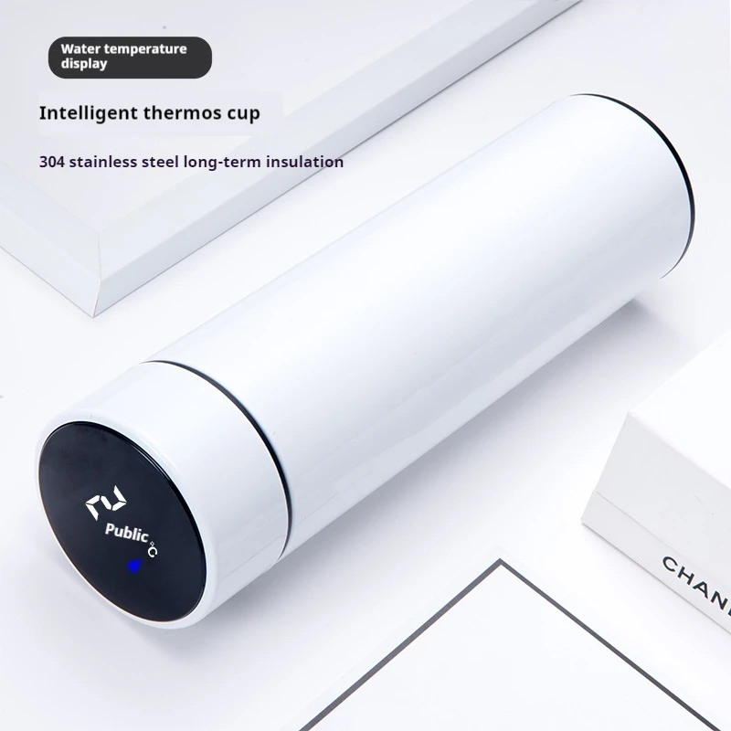 500ML Sports Water Cup Intelligent Temperature Thermos Bottle Car Insulated Cup Stainless Steel Thermal Mug Vacuum Flasks - Image 4